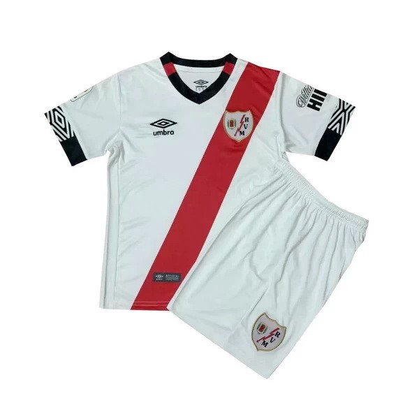 Camiseta Rayo Vallecano Primera Equipación Niños 2020-2021 Blanco
